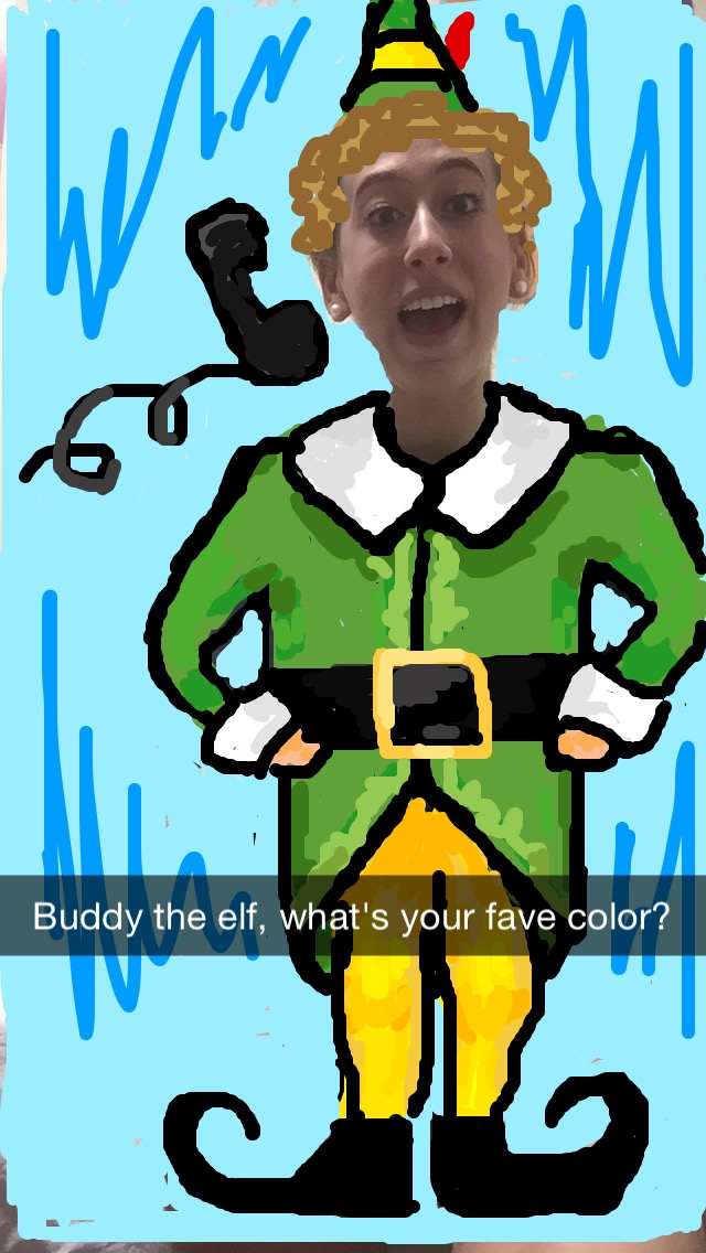 Emma as Buddy the Elf