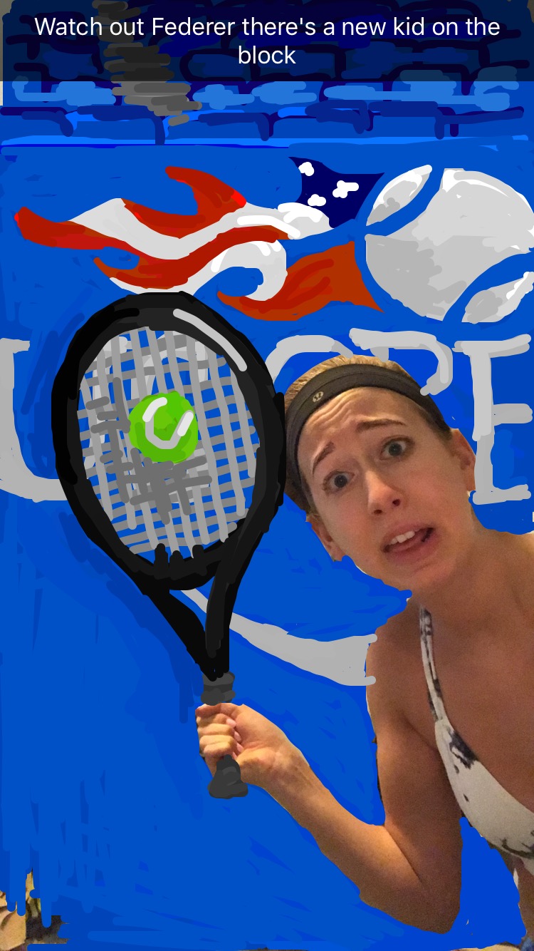Emma as tennis player