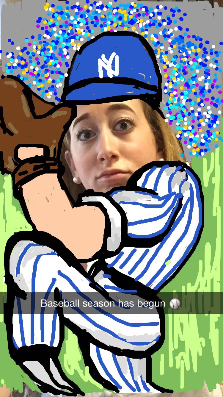 Emma as baseball player